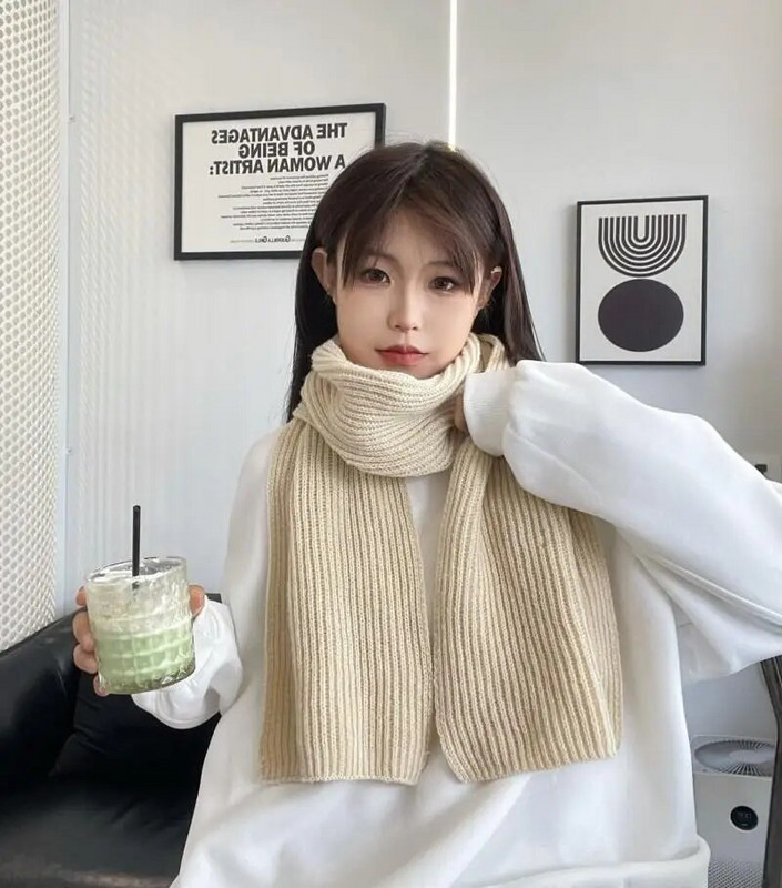 Novi zimski debeli topli šal od kašmira za žene Modni jednobojni pleteni šal šal Divlji dugi šal od pašmine za par 22*160 CM