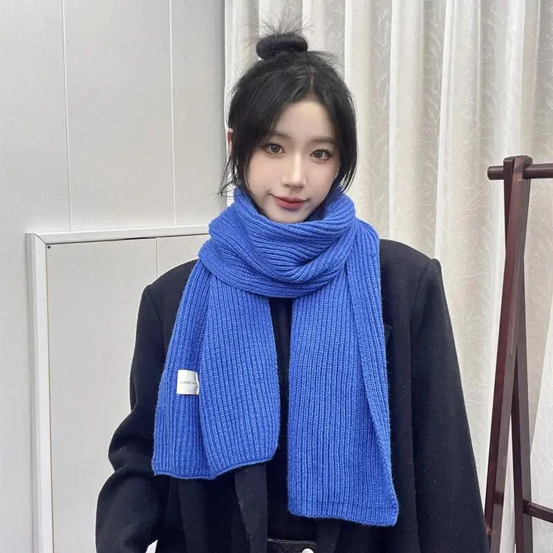 Novi zimski debeli topli šal od kašmira za žene Modni jednobojni pleteni šal šal Divlji dugi šal od pašmine za par 22*160 CM