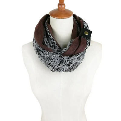 Couverture jesenski ženski modni šal čipkani pamuk kašmir beskonačni kružni šal s omčom od folije luksuzni echarpe hiver femme