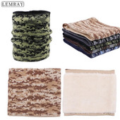 Kamuflažni plišani šal s toplim vjetrootpornim vunenim debelim kamuflažnim šalovima Elastični pleteni plišani zimski topli šal za muškarce ili žene Najnovije