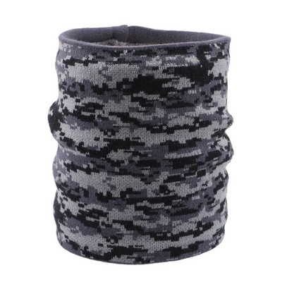 Kamuflažni plišani šal s toplim vjetrootpornim vunenim debelim kamuflažnim šalovima Elastični pleteni plišani zimski topli šal za muškarce ili žene Najnovije