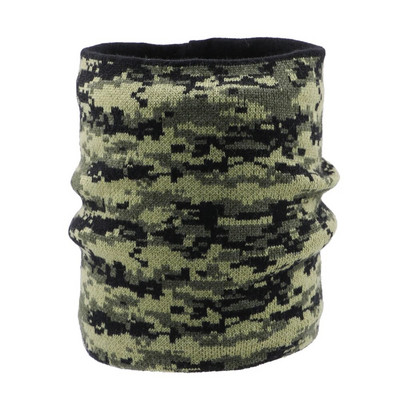 Kamuflažni plišani šal s toplim vjetrootpornim vunenim debelim kamuflažnim šalovima Elastični pleteni plišani zimski topli šal za muškarce ili žene Najnovije