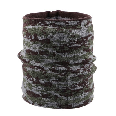 Kamuflažni plišani šal s toplim vjetrootpornim vunenim debelim kamuflažnim šalovima Elastični pleteni plišani zimski topli šal za muškarce ili žene Najnovije