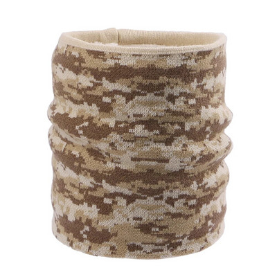 Kamuflažni plišani šal s toplim vjetrootpornim vunenim debelim kamuflažnim šalovima Elastični pleteni plišani zimski topli šal za muškarce ili žene Najnovije