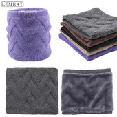 Kosi debeli plišani šal s toplim vjetrootpornim vunenim debelim šalovima Elastični pleteni plišani zimski topli šal za muškarce ili žene Novo