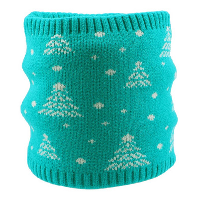 Božićni plišani šal s toplim vjetrootpornim vunenim ovratnikom Debeli šalovi Elastični pleteni plišani zimski topli božićni šal za muškarce ili žene