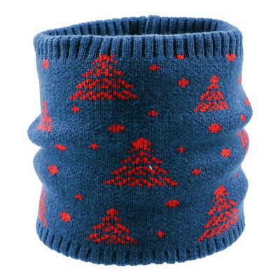 Božićni plišani šal s toplim vjetrootpornim vunenim ovratnikom Debeli šalovi Elastični pleteni plišani zimski topli božićni šal za muškarce ili žene