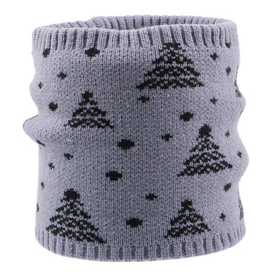 Božićni plišani šal s toplim vjetrootpornim vunenim ovratnikom Debeli šalovi Elastični pleteni plišani zimski topli božićni šal za muškarce ili žene