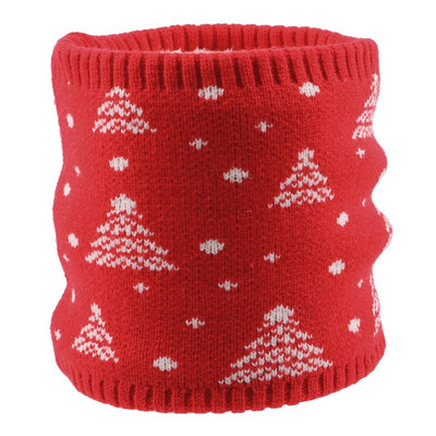 Božićni plišani šal s toplim vjetrootpornim vunenim ovratnikom Debeli šalovi Elastični pleteni plišani zimski topli božićni šal za muškarce ili žene