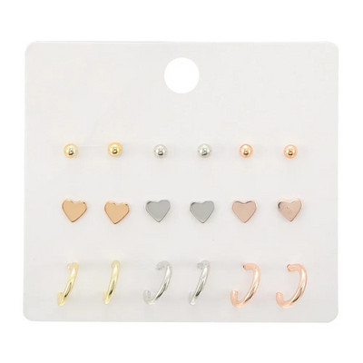 9 pari boemskih bisernih naušnica u zlatnoj boji za žene Djevojke 32 stila leptir naušnice od akrilne smole u obliku obruča Brincos nakit za zabave