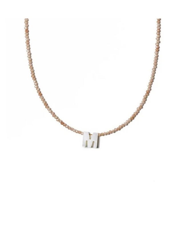 Nove modne ogrlice od školjki s 26 slova za žene, sjajne kristalne perle, ogrlica s privjeskom na vratu, ključna kost Chian, nakit