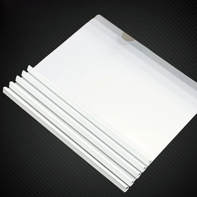 5 KOM/Partija A4 omota za izvješća s kliznom trakom, Datoteke za klizač s trakom za međuspremnik, Kapacitet 50 listova, Plavo Zeleno Žuto Crveno