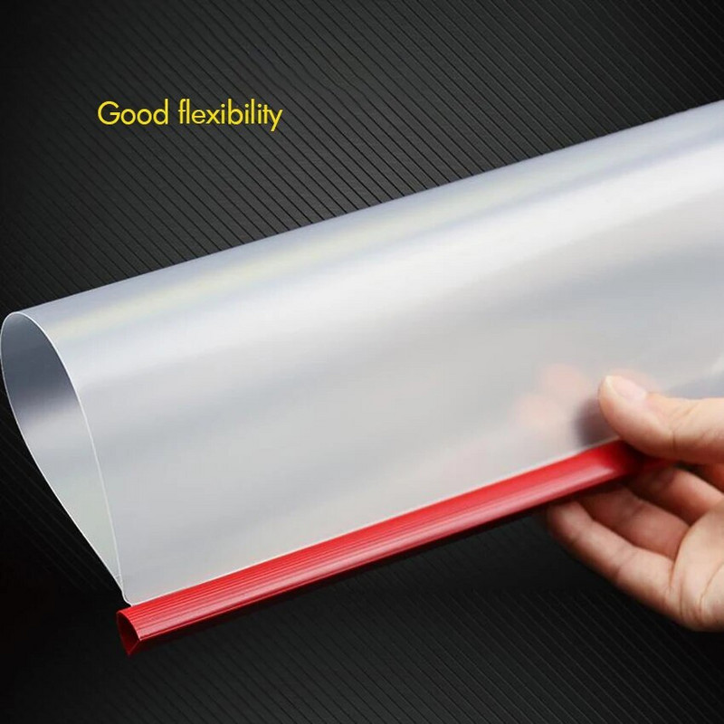 5 KOM/Partija A4 omota za izvješća s kliznom trakom, Datoteke za klizač s trakom za međuspremnik, Kapacitet 50 listova, Plavo Zeleno Žuto Crveno