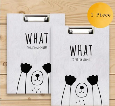 1 komad Kawaii A4 ploča s mapama za dokumente Spajalica za pisanje Ploča za pisanje Metalni omot za izvješća Spine Bar Uredski pribor