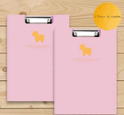 1 komad Kawaii A4 ploča s mapama za dokumente Spajalica za pisanje Ploča za pisanje Metalni omot za izvješća Spine Bar Uredski pribor