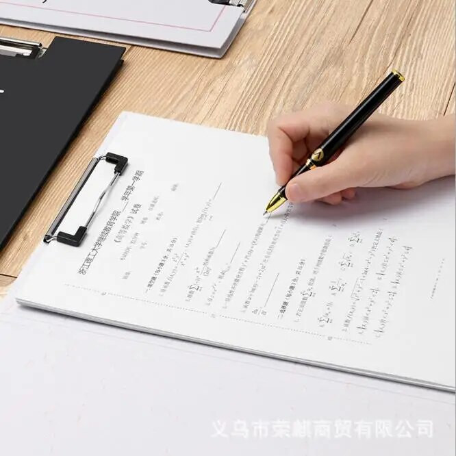 1 komad Kawaii A4 ploča s mapama za dokumente Spajalica za pisanje Ploča za pisanje Metalni omot za izvješća Spine Bar Uredski pribor