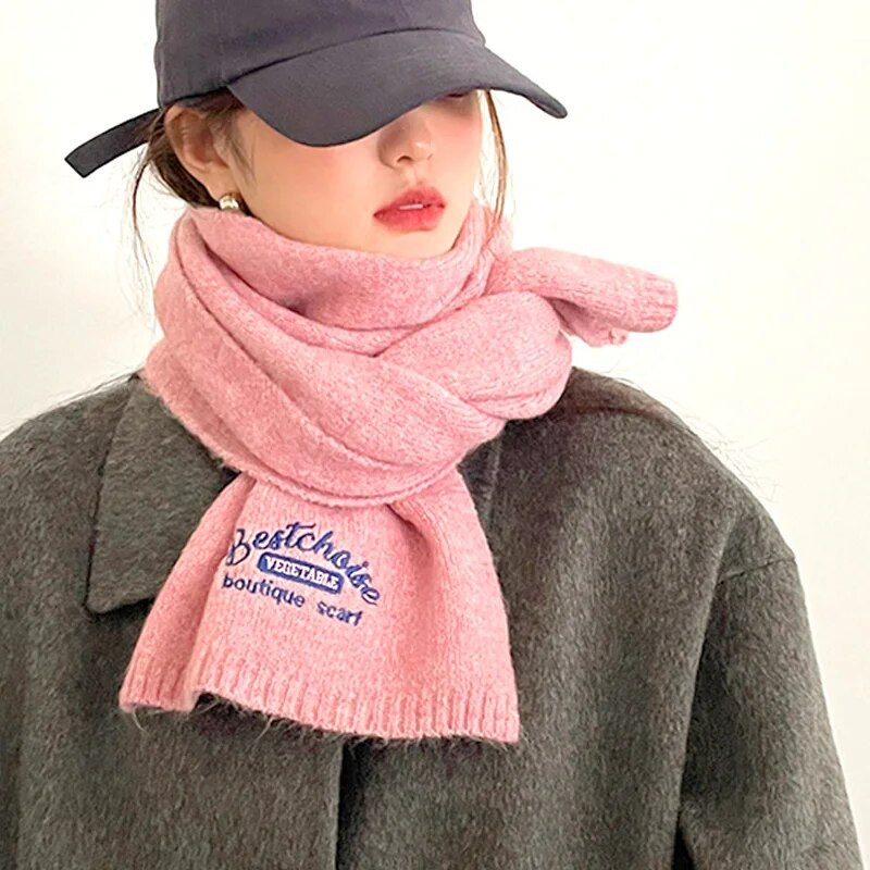 2023. Zimski mekani pleteni vuneni toplinski šalovi Dječaci Djevojčice Lijepi topli šalovi za van, jednobojni dječji jednobojni svestrani šalovi za zaštitu vrata