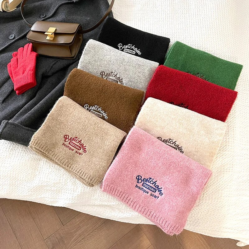 2023. Zimski mekani pleteni vuneni toplinski šalovi Dječaci Djevojčice Lijepi topli šalovi za van, jednobojni dječji jednobojni svestrani šalovi za zaštitu vrata