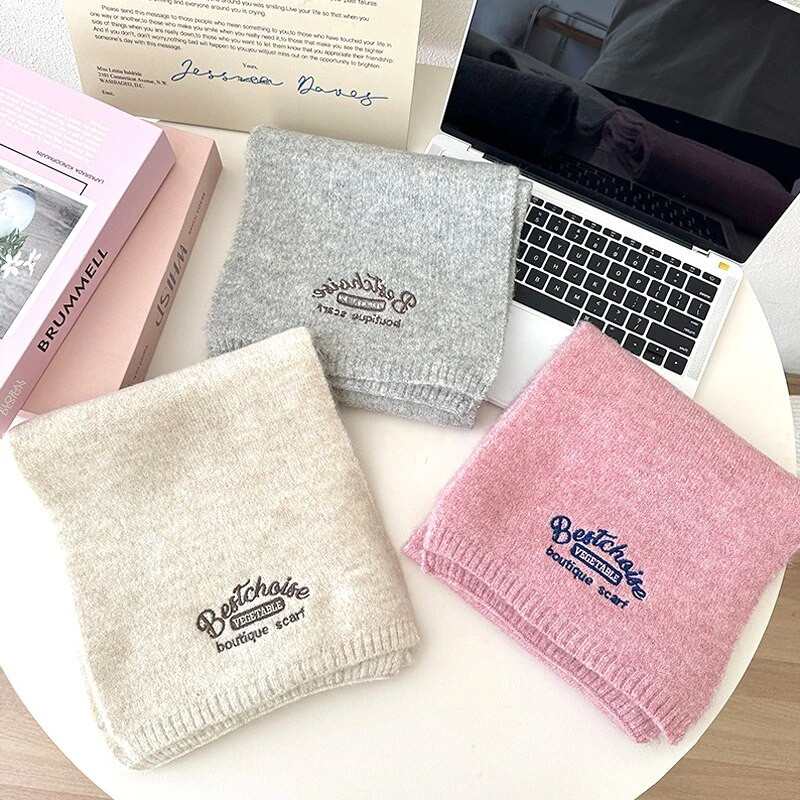 2023. Zimski mekani pleteni vuneni toplinski šalovi Dječaci Djevojčice Lijepi topli šalovi za van, jednobojni dječji jednobojni svestrani šalovi za zaštitu vrata