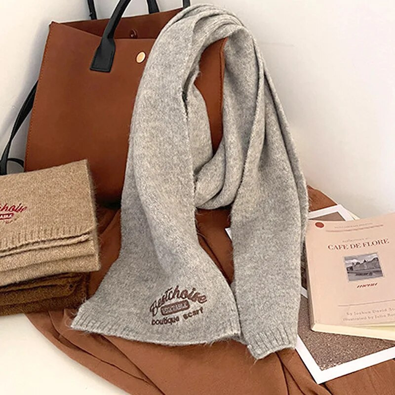 2023. Zimski mekani pleteni vuneni toplinski šalovi Dječaci Djevojčice Lijepi topli šalovi za van, jednobojni dječji jednobojni svestrani šalovi za zaštitu vrata