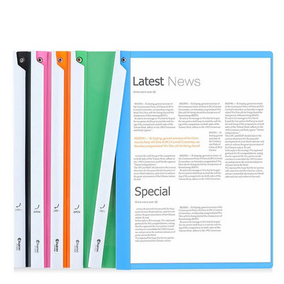 5 gabali rotējamas krāsas caurspīdīgas vilkšanas stieņa mapes faila ziņojuma atsākšanas mape sabiezināta vilkšanas stieņa mape plastmasas stieņa klips
