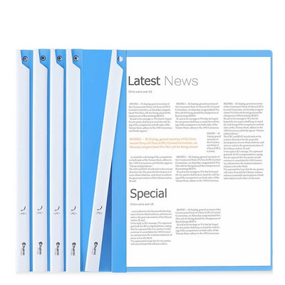 5 gabali rotējamas krāsas caurspīdīgas vilkšanas stieņa mapes faila ziņojuma atsākšanas mape sabiezināta vilkšanas stieņa mape plastmasas stieņa klips