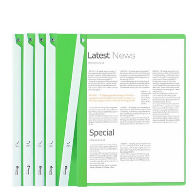 5 gabali rotējamas krāsas caurspīdīgas vilkšanas stieņa mapes faila ziņojuma atsākšanas mape sabiezināta vilkšanas stieņa mape plastmasas stieņa klips