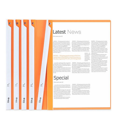 5 gabali rotējamas krāsas caurspīdīgas vilkšanas stieņa mapes faila ziņojuma atsākšanas mape sabiezināta vilkšanas stieņa mape plastmasas stieņa klips