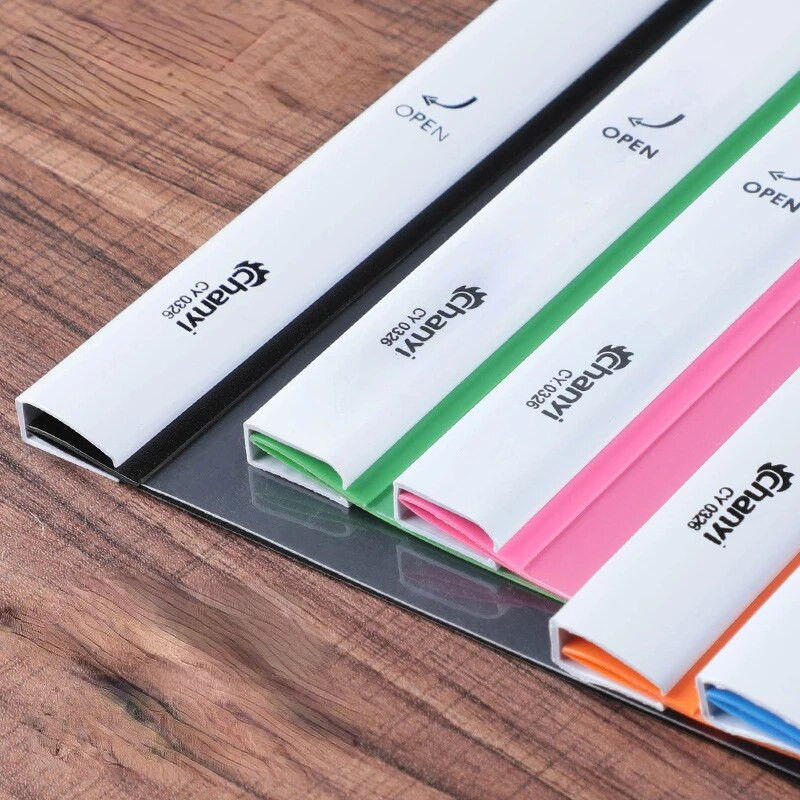 5 gabali rotējamas krāsas caurspīdīgas vilkšanas stieņa mapes faila ziņojuma atsākšanas mape sabiezināta vilkšanas stieņa mape plastmasas stieņa klips