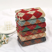 2023 Fashion England Grid Ženski pleteni šal Zimski snood šalovi nalik kašmeru Ženske zimske tople vunene krznene marame Debeli vratni šalovi Prsten