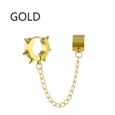 Punk egyrészes bojt csíptetős fülbevaló kereszt karika fülbevaló nőknek tiniknek férfi fülmandzsetták ötvözet hip hop ékszer fülbevaló fém lánc