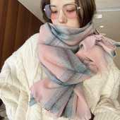 2022. aasta uued talvesallid, kašmiir-imitatsioon, talvine paks, soe ruuduline sall, sobiv mood Pashmina tekk-ümbrisrätikud