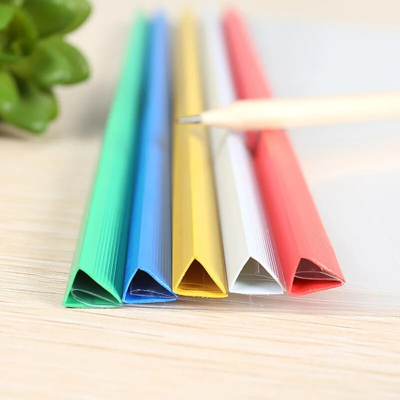 10 gab A4 stieņa mape, izvelkams klips, trīsstūris, caurspīdīgs, sabiezināts ieliktnis biroja ziņojums par līguma atsākšanu dokumenti failu maisiņš mugurkaula šķērs