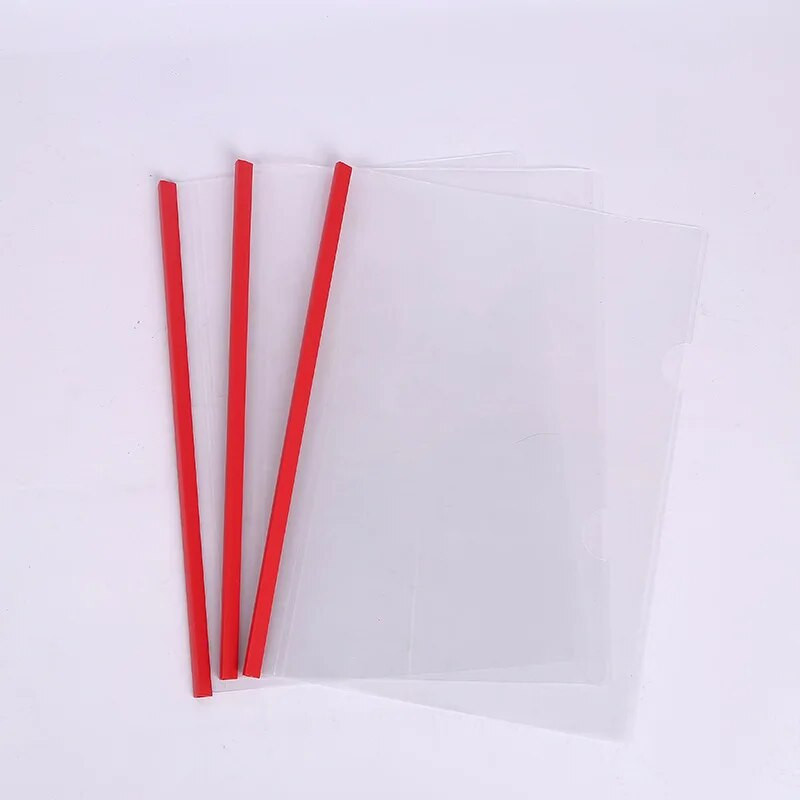 10 gab A4 stieņa mape, izvelkams klips, trīsstūris, caurspīdīgs, sabiezināts ieliktnis biroja ziņojums par līguma atsākšanu dokumenti failu maisiņš mugurkaula šķērs