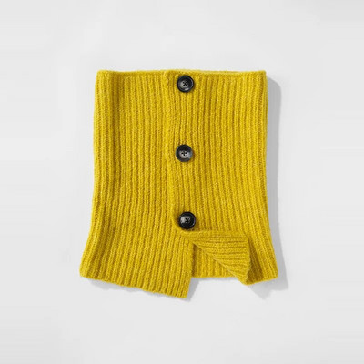 Sieviešu silts trikotāžas vilnas pogas šalle Mode vienkrāsains kašmira biezinātas vilnas apkakles šalles kakla svītrains bruņurupuču apkakles dzīvžogs