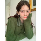 MEXZT elegantsed silmkoelised kardiganid naiste kärbitud lapiga kampsun mantel Korea soliidne õhuke trikotaaž jakid, kõik sobivad džemprid välisrõivad