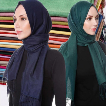 70*200 см летен дамски хиджаб шал тънки шалове дамски плътни женски хиджаб палантини дълги кашмирени пашмини шалове за глава