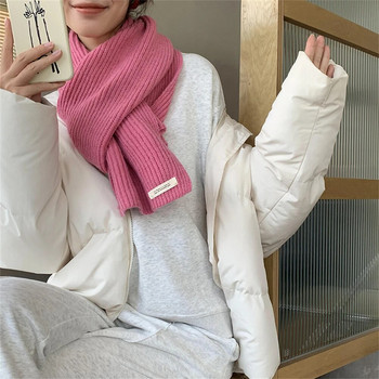 Корейски шалове за жени Зимен топъл кашмирен шал за плетене Унисекс удебелен вълнен шал Японски шал за двойка Аксесоари