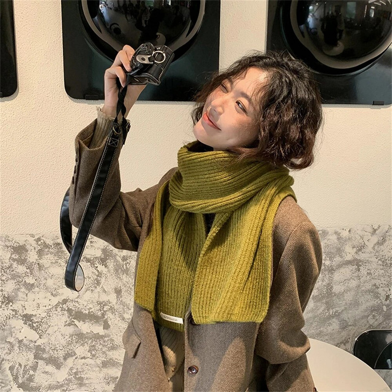 Korejski šalovi za žene Zimski topli pleteni šal od kašmira Unisex podebljani vuneni šal Japanski parni šalovi za vrat Dodaci