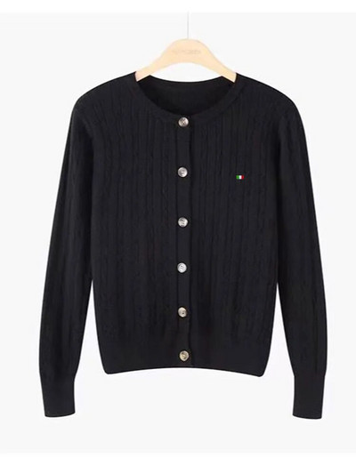 Ženska jesenska i zimska verzija vunenog džempera Loose Lazy Wind, kratka djevojačka vintage džemper na okretanje gumba Nova bluza Ženske majice