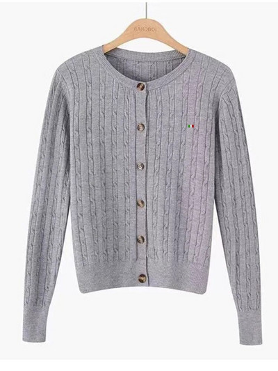 Ženska jesenska i zimska verzija vunenog džempera Loose Lazy Wind, kratka djevojačka vintage džemper na okretanje gumba Nova bluza Ženske majice