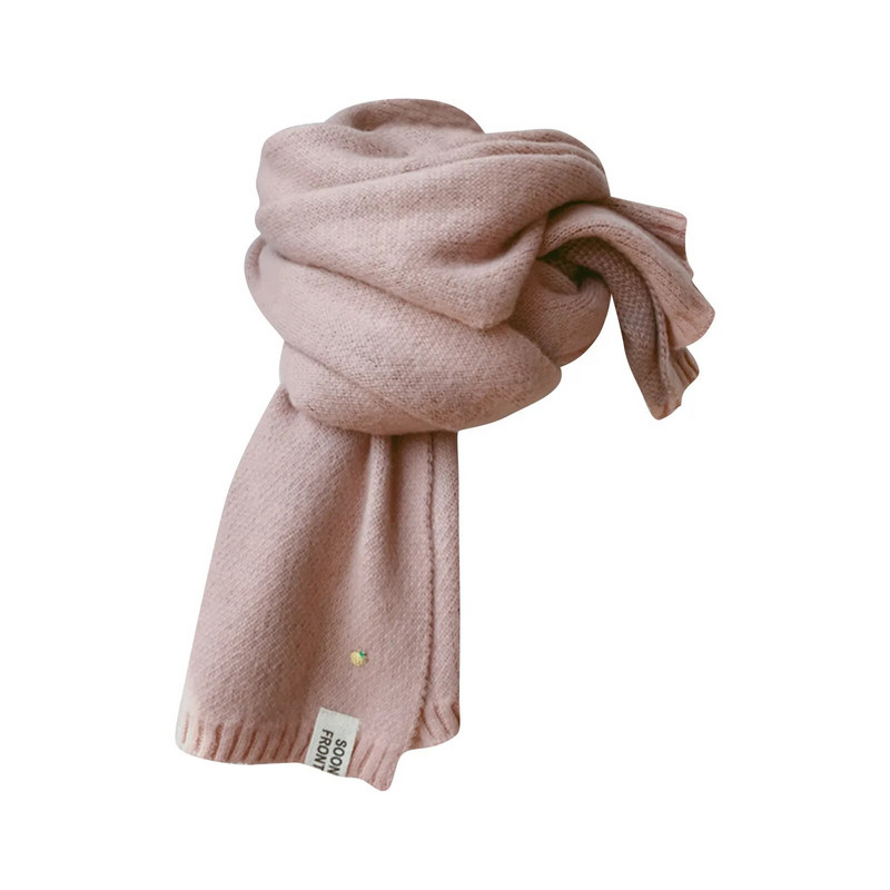 Sieviešu modes vienkrāsains kašmira šalle Sieviešu ziemas bieza silta mīksta kašmira šalle Sieviešu trikotāžas vilnas garās šalles