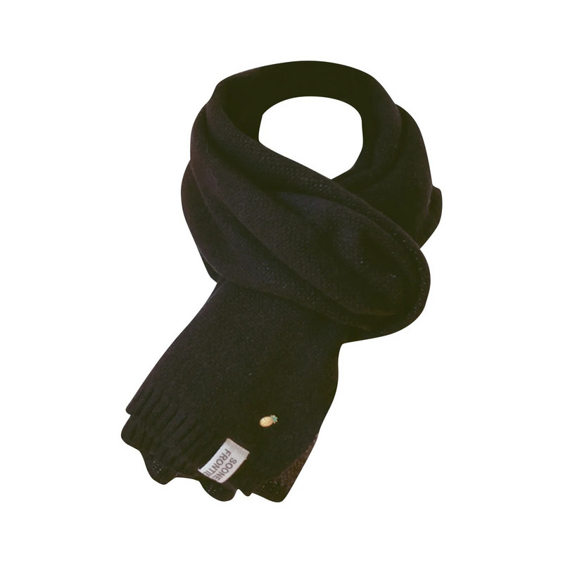 Sieviešu modes vienkrāsains kašmira šalle Sieviešu ziemas bieza silta mīksta kašmira šalle Sieviešu trikotāžas vilnas garās šalles