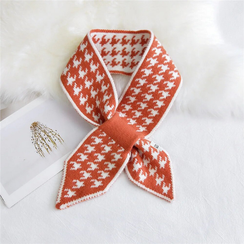 10*90 cm Jesen Zima Oštar kut Križni pleteni vuneni šal Dvostrani dvobojni dugi svestrani modni kompaktni topli šalovi