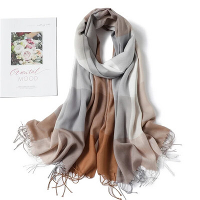 Britanski stil kvadratni karirani šal žene topli šal jesen i zima muškarci tanke modne rese svestrani ukrasni šal