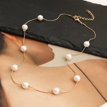 LATS Beads Γυναικεία αλυσίδα λαιμού Kpop Pearl Choker Κολιέ Χρυσό Χρώμα Goth Chocker Κοσμήματα Κρεμαστό Κολιέ 2022 Γιακά για κορίτσι