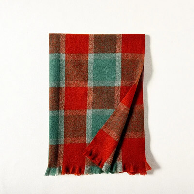 70*190 cm novi karirani šal od umjetnog kašmira za žene, debeli topli modni dugi šalovi od pašmine, jednostavni omoti, besplatna dostava