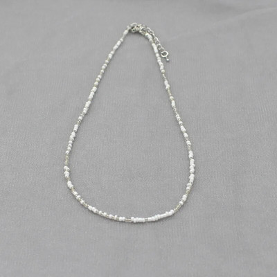 Egyszerű mag gyöngyök Strand Choker nyaklánc női szál gallér bűbáj színes kézzel készített Bohemia Collier Femme ékszer ajándék