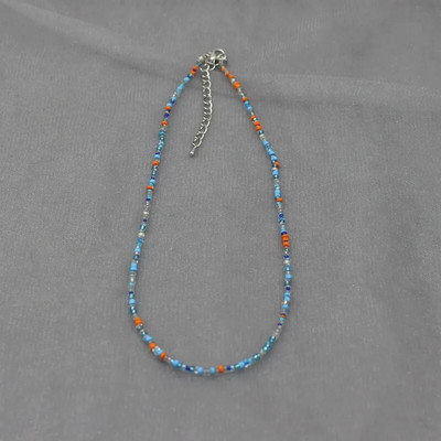 Egyszerű mag gyöngyök Strand Choker nyaklánc női szál gallér bűbáj színes kézzel készített Bohemia Collier Femme ékszer ajándék