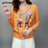 Γυναικεία σχεδιάστρια πολυτελείας Harajuku Chic Κομψά Ζακέτα με μονό στήθος Φθινοπωρινά μακρυμάνικα παλτό με μακρυμάνικο λαιμό, φθινοπωρινή κορεατική μόδα